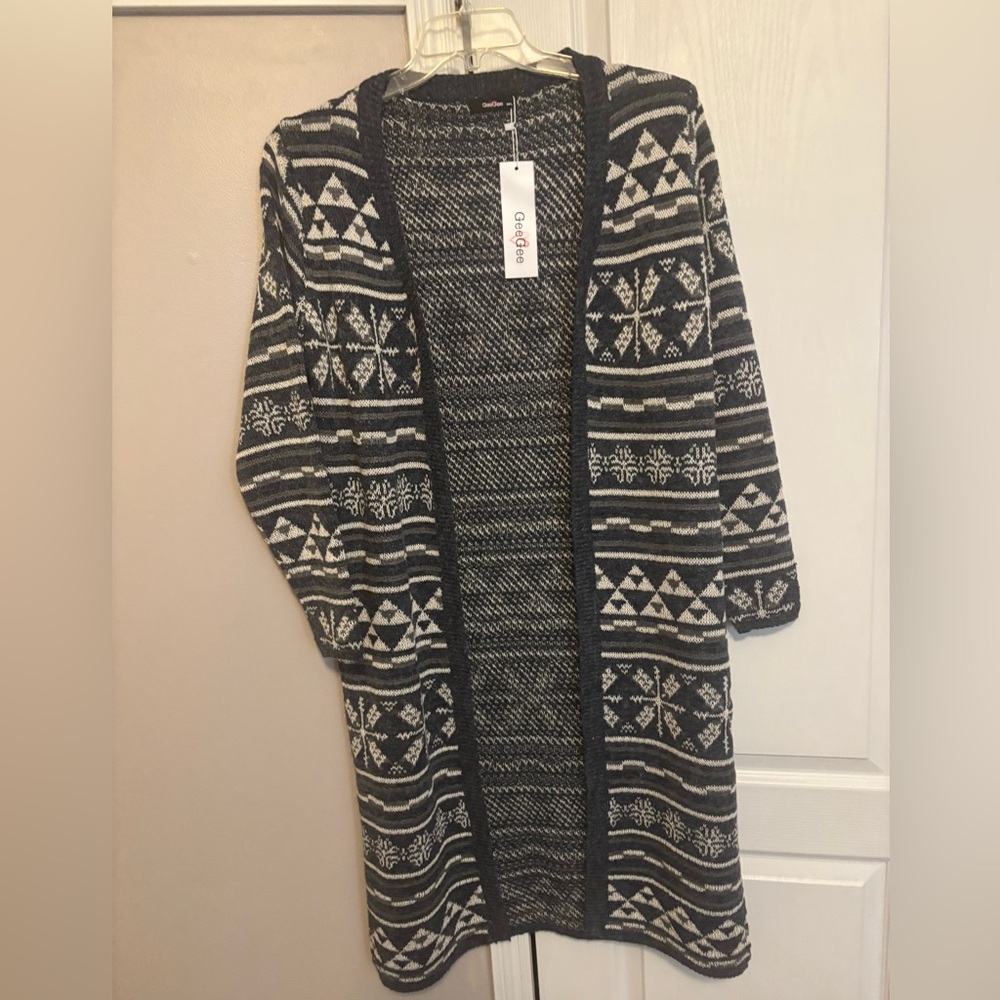 Nwt GeeGee long sweater size m/l